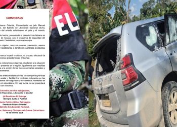 ELN se atribuyó ataque contra escoltas del senador Jairo Castellanos que dejó dos muertos