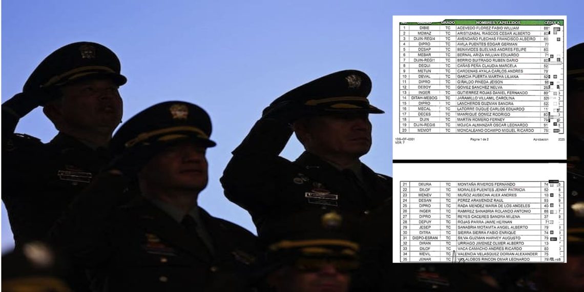 Policía Nacional llama a curso de ascenso a 35 tenientes coroneles; otros 13 serán llamados a calificar servicios