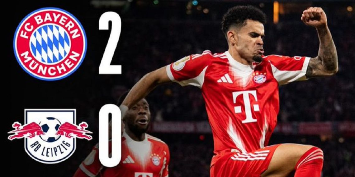 Bayern Munich avanza a semifinales de la Copa de Alemania con gol de Luis Díaz