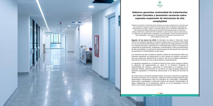 Ministerio de Salud desmiente suspensión de tratamientos de alta complejidad en Colombia
