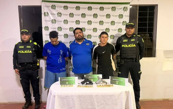 Capturan a tres personas por porte ilegal de armas en Repelón, Atlántico