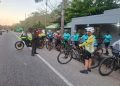 En Bolívar, refuerzan la prevención vial con ciclistas en la Ruta 9005