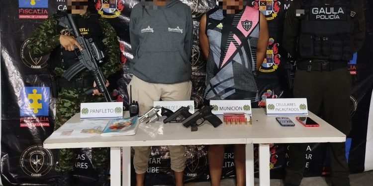 En operación conjunta, el Gaula Caribe asesta contundente golpe al grupo delincuencial ‘Los Costeños’