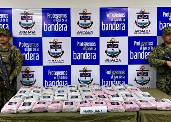 Incautan más de 42 kilos de marihuana en operativo de la Armada en Cartagena