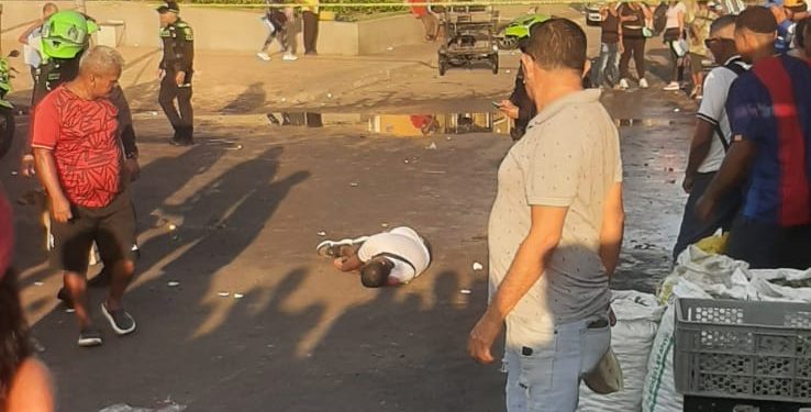 Ataque sicarial deja una persona muerta en el sector de El Boliche, mercado de granos