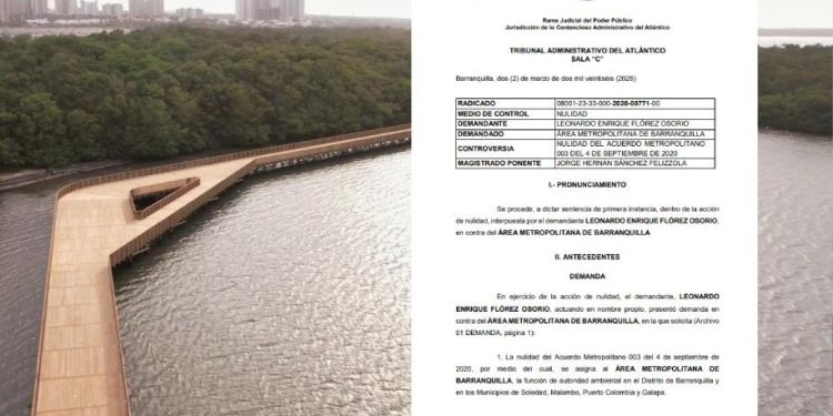 Tribunal tumba poder ambiental del Área Metropolitana: histórico fallo reordena competencias en el Atlántico