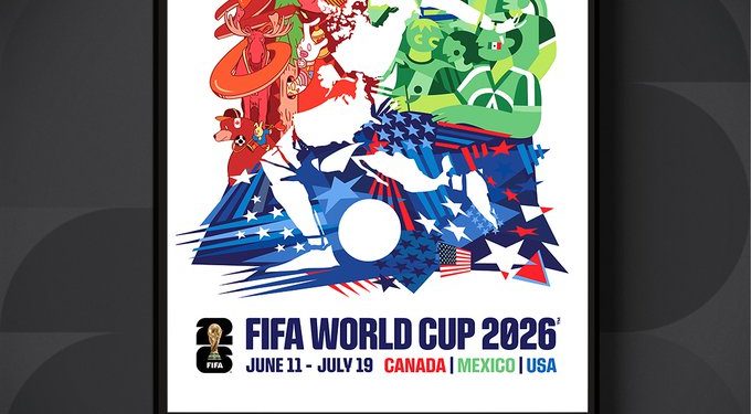 La Fifa presentó el afiche oficial del Mundial 2026