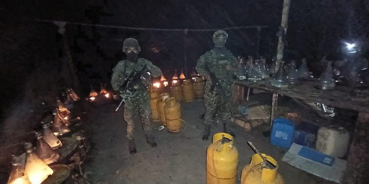 Ejército destruye laboratorio de ácido sulfúrico en Putumayo vinculado a grupo armado residual