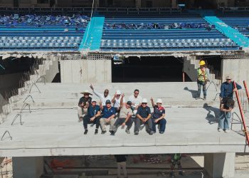 Avanza la remodelación del Metropolitano con nuevas graderías