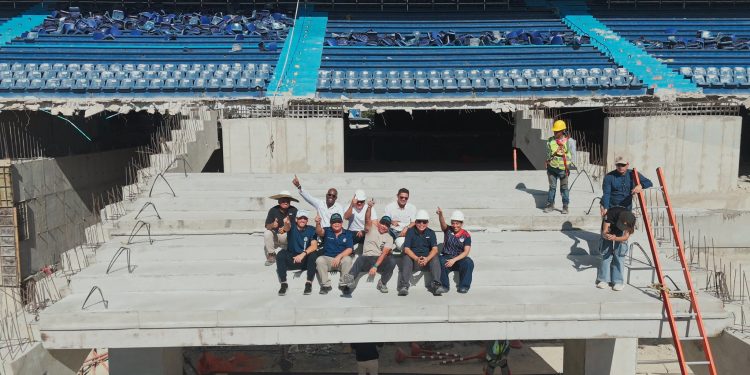 Avanza la remodelación del Metropolitano con nuevas graderías