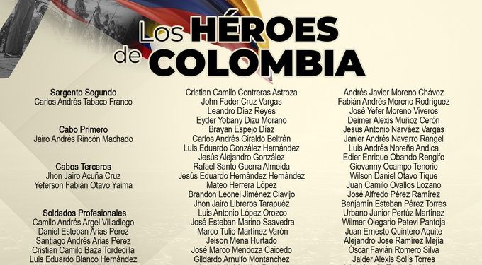 “Héroes que no serán olvidados”: Ejército confirma nombres de víctimas tras tragedia en Putumayo