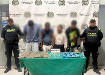 Cuatro capturados en Barranquilla por tráfico de estupefacientes en el suroccidente de la ciudad
