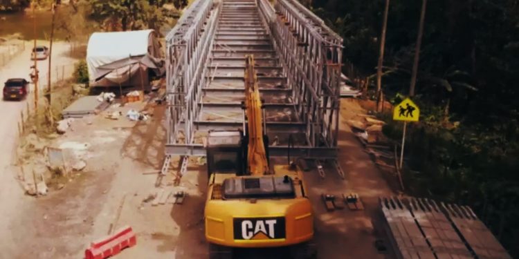 Avanza en 40 % instalación de puente militar entre Magdalena y La Guajira
