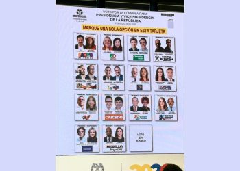 Así quedó el tarjetón para las elecciones presidenciales del 31 de mayo