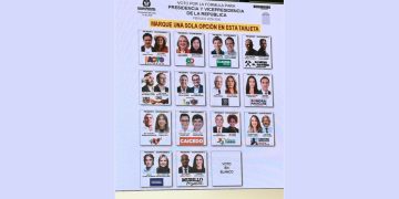 Así quedó el tarjetón para las elecciones presidenciales del 31 de mayo