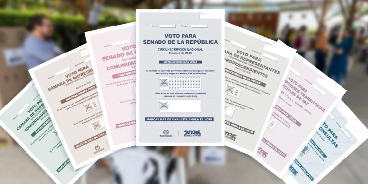 Conozca los tarjetones de votación y cómo marcar el próximo 8 de marzo
