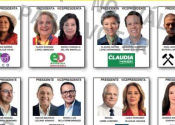 Este es el tarjetón electoral como quedó para la primera vuelta presidencial