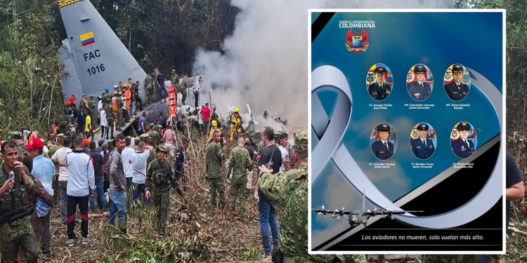 Tragedia aérea en Colombia: 66 militares muertos tras caída de avión Hércules en Putumayo