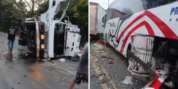 Accidente de tránsito en la Troncal de Occidente