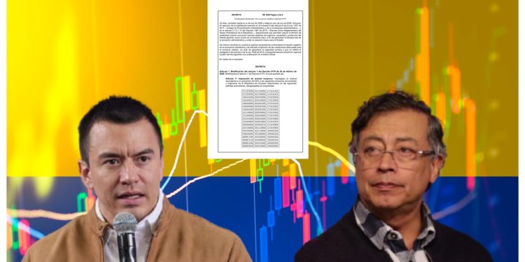 Gobierno colombiano propone subir aranceles hasta 50 % a productos de Ecuador