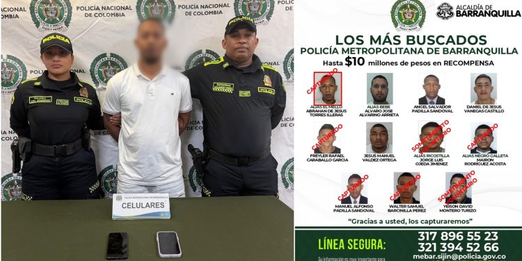 Capturan a alias “El Mello”, uno de los más buscados por homicidios en Barranquilla