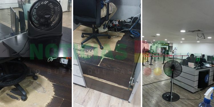 “Una vergüenza”: denuncian precarias condiciones en zona de Migración del Aeropuerto Ernesto Cortissoz