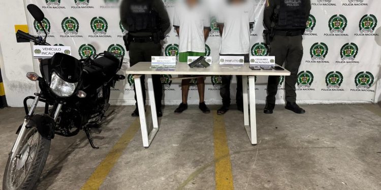 Desarticulan red de extorsión en Malambo: dos capturados y una menor aprehendida