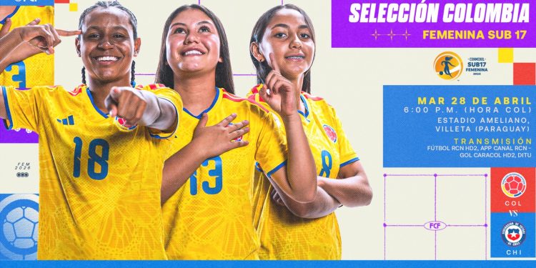 Colombia Sub-17 femenina enfrenta a Chile en el CONMEBOL de la categoría