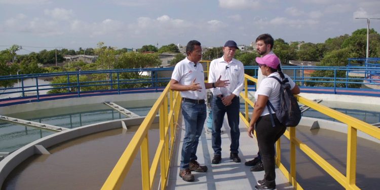 Triple A inicia la operación de la planta de agua potable Cruz de Mayo en Soledad