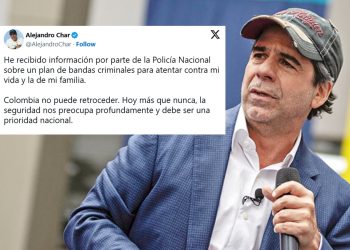 Alejandro Char denuncia supuesto plan para atentar contra su vida y la de su familia