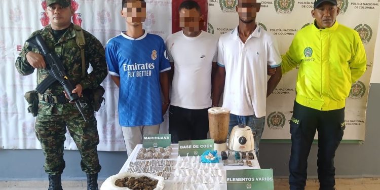 Capturan a tres presuntos dinamizadores del microtráfico en Candelaria