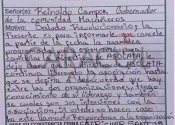 Amenazas a líder indígena Reinaldo Campos antes de su asesinato en Arauca
