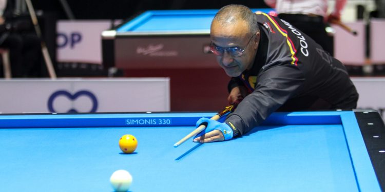 Cuatro colombianos en la Qualy de la Copa Mundo de Billar a Tres Bandas Bogotá 2026