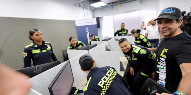 Barranquilla refuerza seguridad con moderna Sala de Red de Apoyo para la Policía Metropolitana