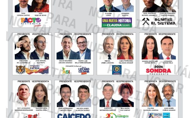 Registraduría presenta nuevo tarjetón para primera vuelta presidencial