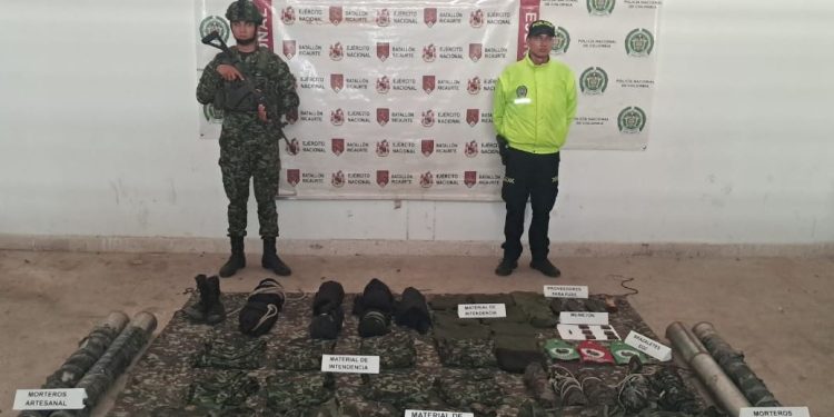 Ejército Nacional ubica depósito ilegal del Clan del Golfo en el sur del Cesar
