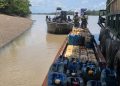Golpe al narcotráfico: incautan más de 40 mil galones de combustible y 42 mil kilos de cemento en operaciones fluviales