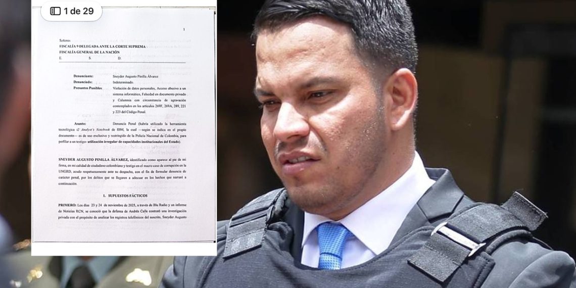 Sneyder Pinilla denuncia a policías por presunta filtración de información y campaña de desprestigio
