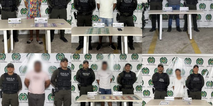 Capturan a seis presuntos integrantes de ‘Los Costeños’ y ‘Los Pepes’ por extorsión en Barranquilla