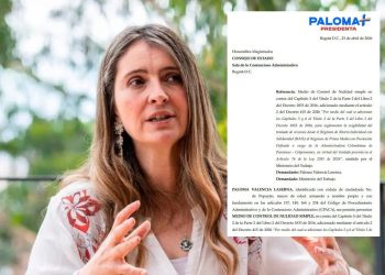 Paloma Valencia demanda decreto y denuncia riesgo sobre ahorros pensionales