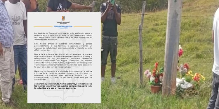 Tragedia en Jamundí: hallan sin vida a cuatro jóvenes secuestrados