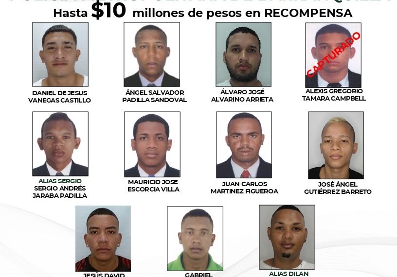 Autoridades presentan nuevo cartel de los más buscados por homicidio en Barranquilla: 11 señalados