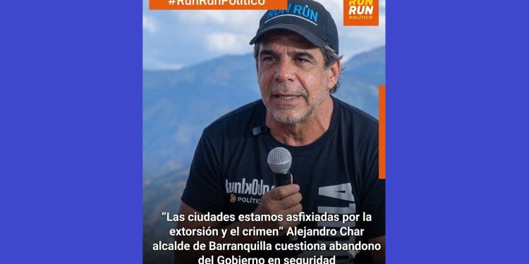 Alejandro Char critica al Gobierno Nacional y reclama mayor apoyo para la seguridad en Barranquilla