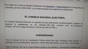 El CNE tiene lista la resolución que declara a Abelardo De La Espriella como presidente electo 1 HLl67VrWgAAYRy8