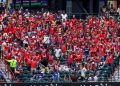 Hinchas noruegos llevan la fiebre mundialista al béisbol de Nueva York
