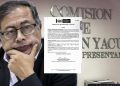 Presidenta de la Comisión de Acusación ordena suspender provisionalmente al presidente Gustavo Petro