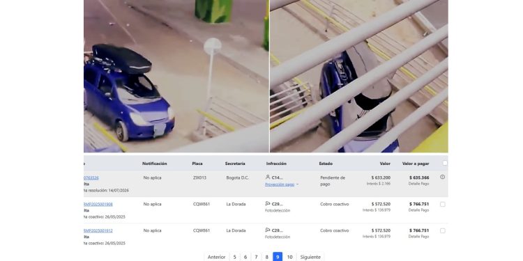 Conductor que intentó subir un carro a un puente peatonal acumula más de $32 millones en multas de tránsito