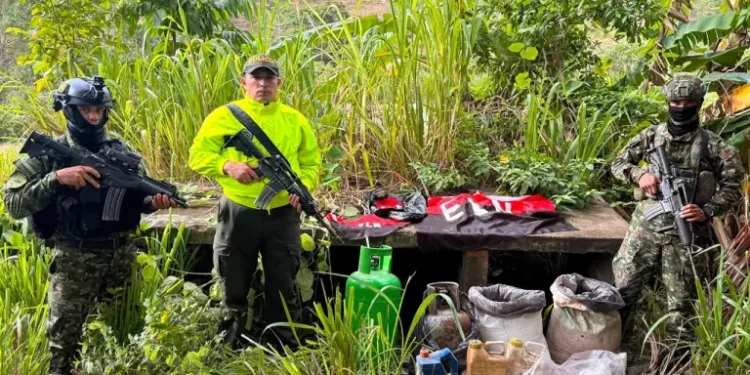 Ejército destruye depósito con explosivos del ELN en Norte de Santander durante operativo conjunto