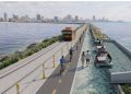 Char anuncia la transformación de Bocas de Ceniza: nueva vía, ampliación del tajamar y tren turístico llegarán hasta el emblemático punto del río
