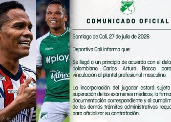 Carlos Bacca está a un paso de convertirse en nuevo jugador del Deportivo Cali